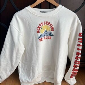 White Monte Cervino Ski Club Sweater